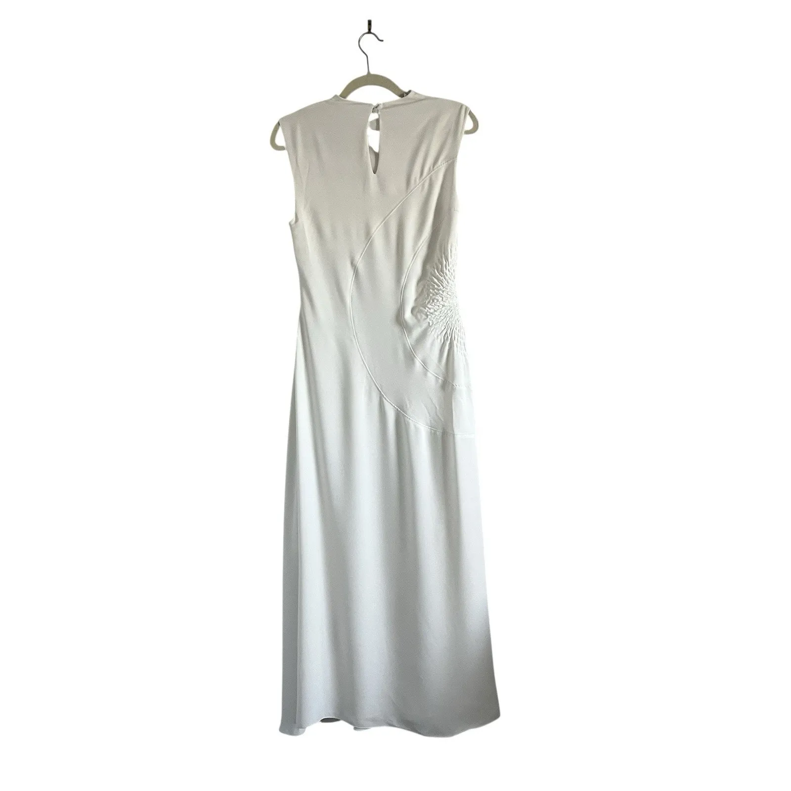 A.L.C. Kaia Gathered Sleeveless Midi Dress Off White Size 6 Feminine modest Chic - Image 5