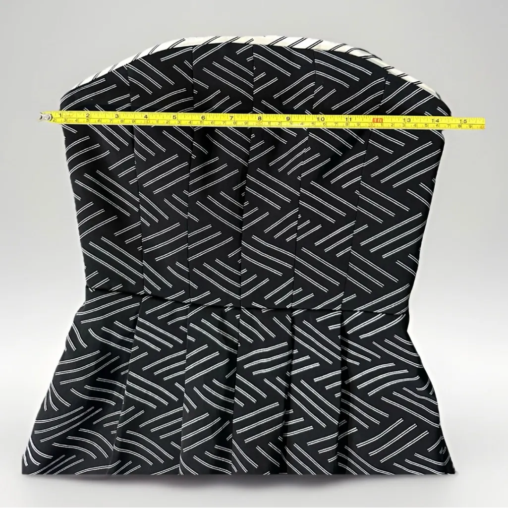 Keepsake Black White Geometric Print Strapless Romper Playsuit Shorts Revolve S - Image 5