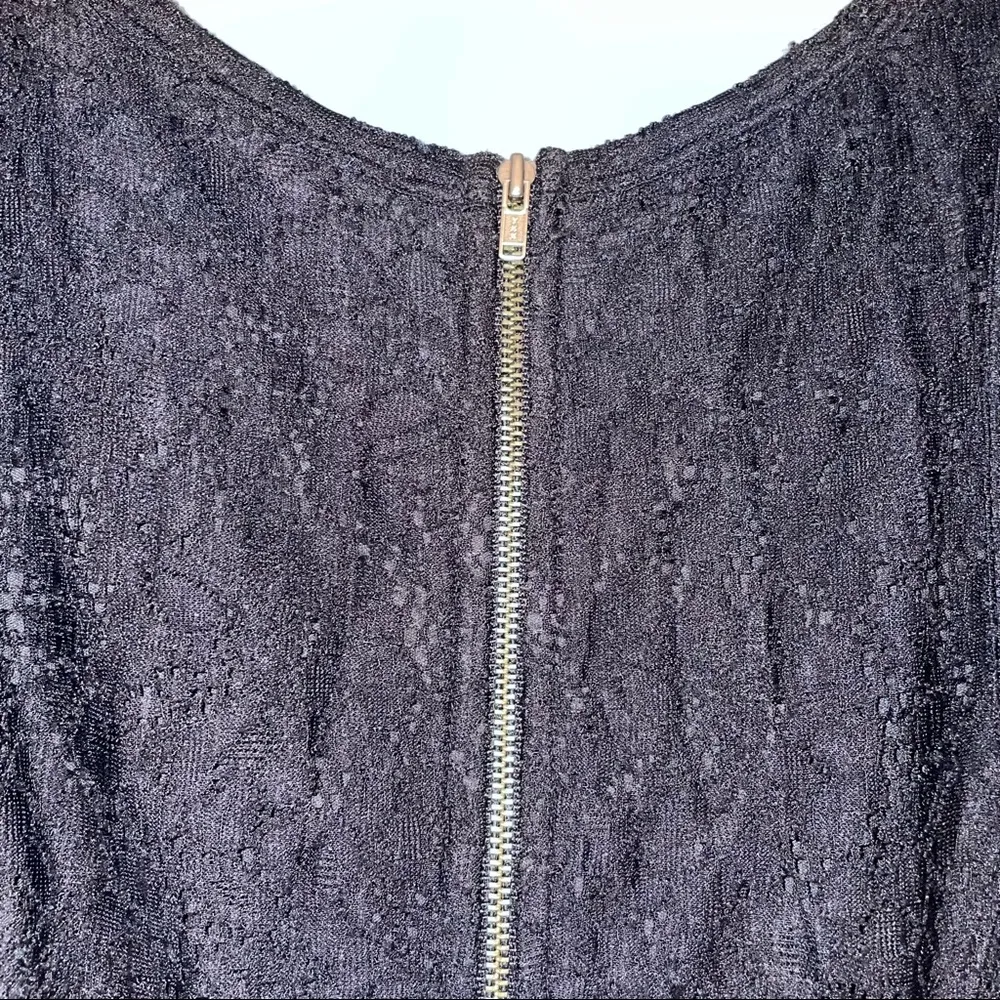 Express Dress Black Eyelet Lace Sleeveless Skater Dress Size Small - Image 6