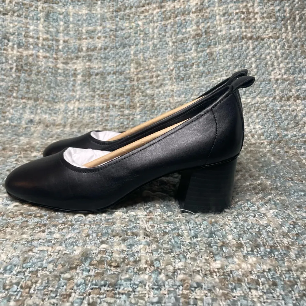 FARYL by Farylrobin Solara Leather Pumps in Black Size 6 - Image 3