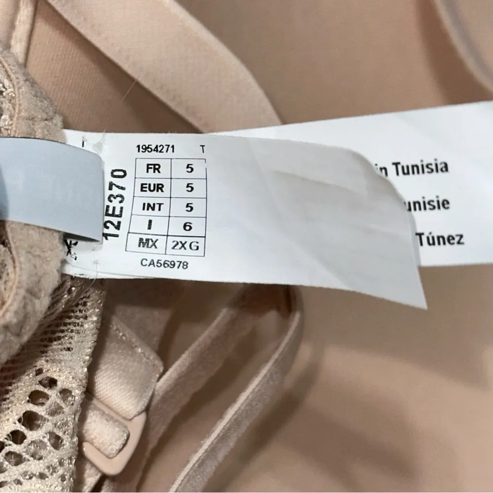 Simone Perele NWT Women’s 5 XL D Cup Nude Beige Lace Eden Multi Way Backless Bra Tan - Image 13