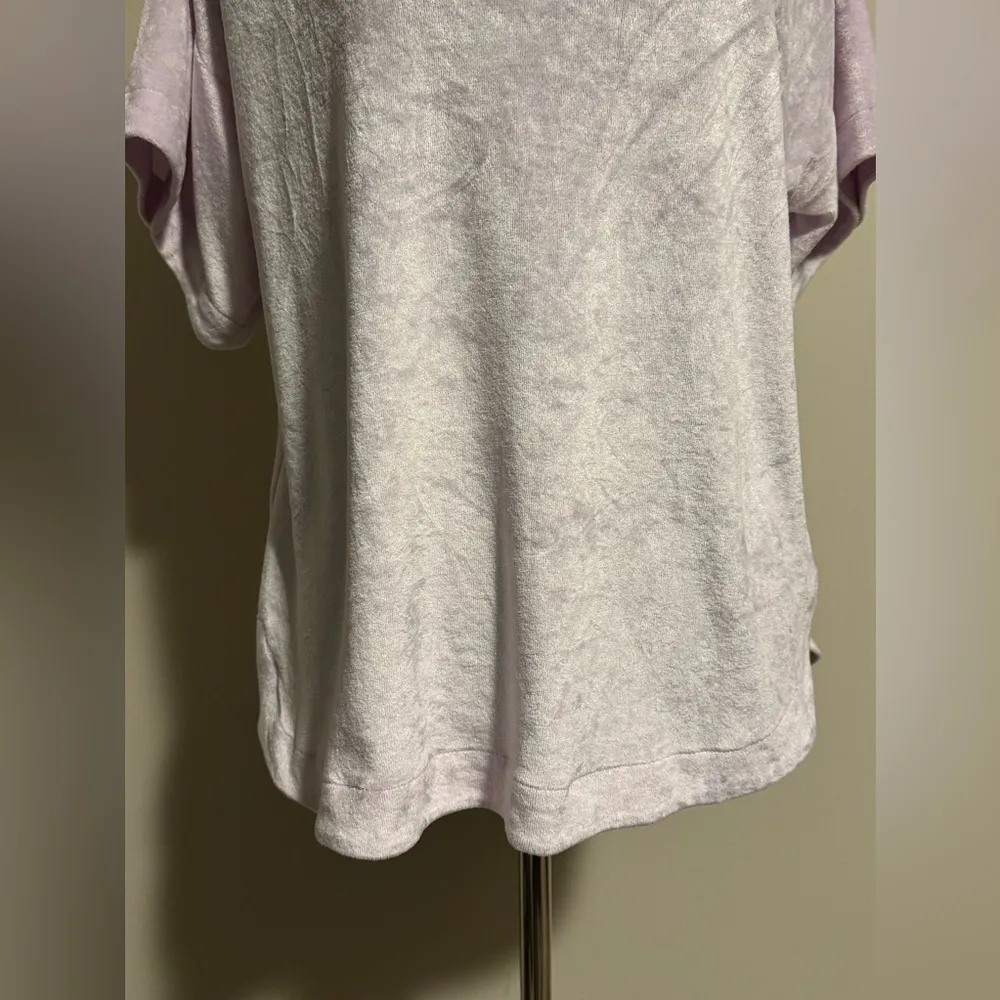EUC Anthropologie Saturday/Sunday Lilac Crushed Velvet top size small - Image 4