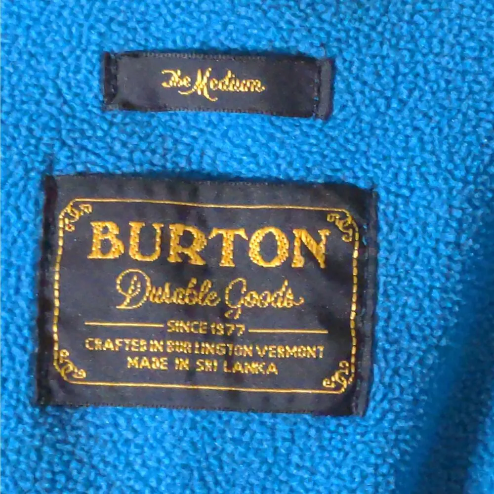 Burton Columbo WB Peak Hoodie Full Zip Jacket Multicolor Spellout - Size Medium - Image 11