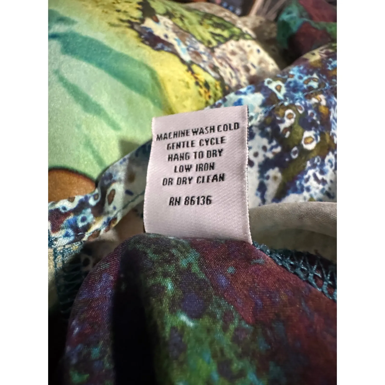 Bryn Walker Silk Maxi Dress | Abstract Painterly Print | Made in USA | Size S - Image 8