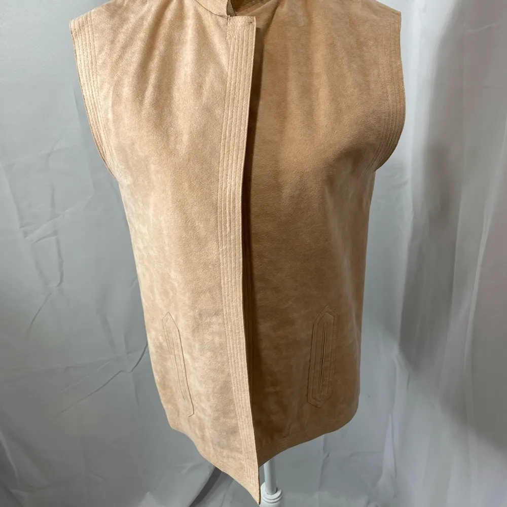 Adolph Schumann for Lilli Ann Suede vest Tan Size L - Image 2