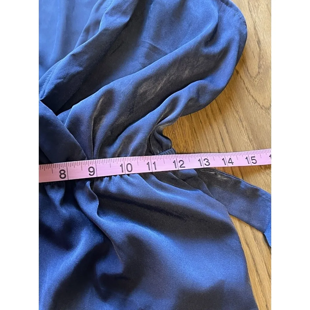 Lulus Jumpsuit‎ Women Medium One Piece Blue Tie Modern City Preppy Office NWT - Image 9