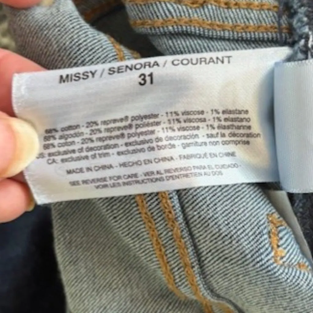 Sanctuary Standard Rise Social Ankle Skinny Jeans 31 Stretch Streetwear Dark Mid - Image 9