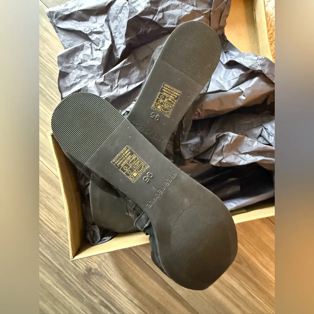 Free People Black Mesh Flats - Image 7