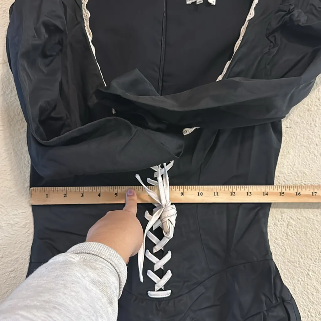 HOUSE OF CB 'Larisa' Black&Cream Pleated Mini Dress size M NWT‎ - Image 12