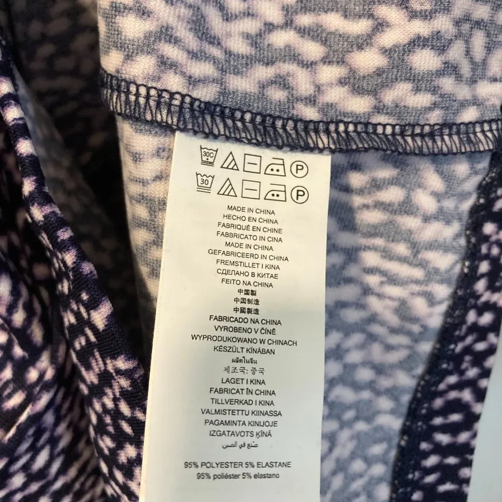 Michael Kors women's size XS dark lavender animal print super stretch tank dress - Image 5