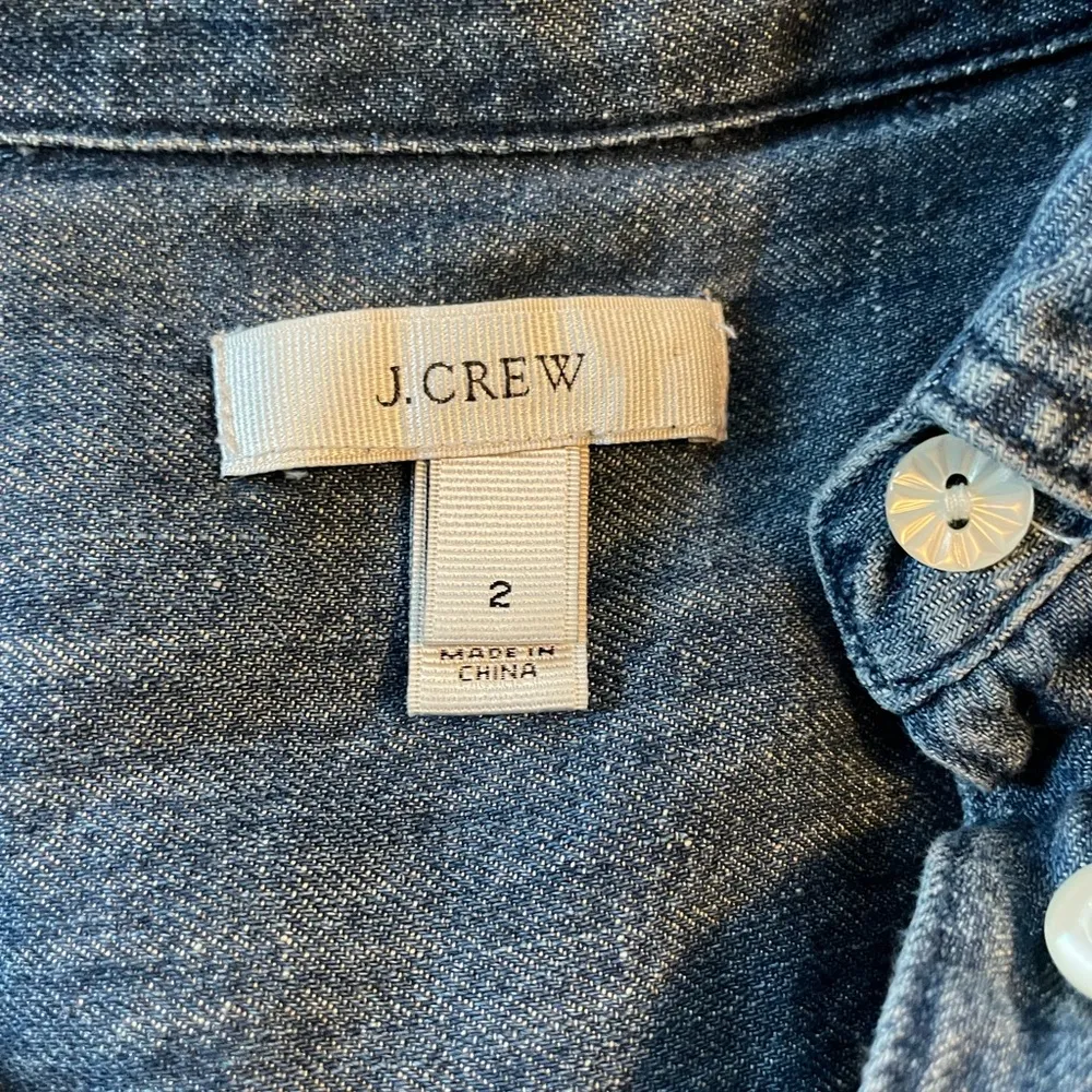 J Crew Denim Button Shirt Dress size 2 - Image 4