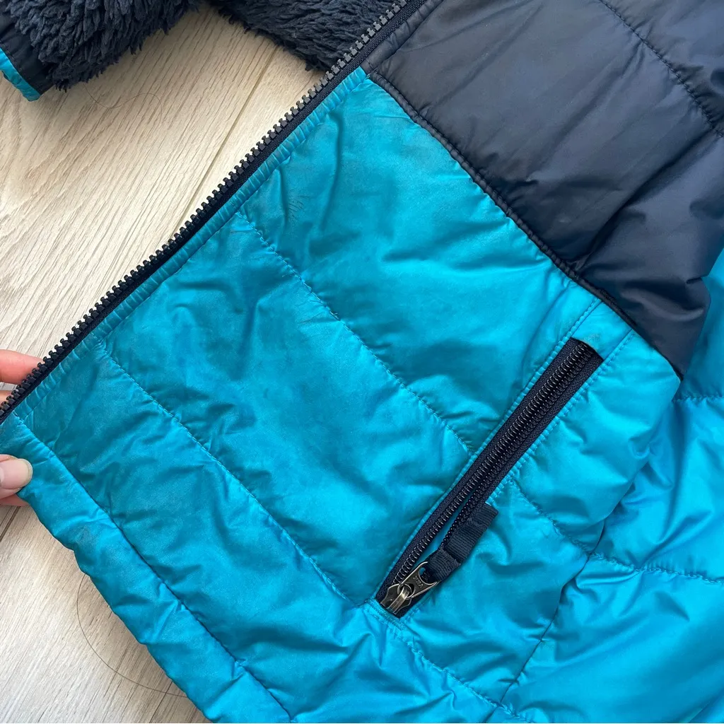 The North Face Jacket fleece puffer reversible womens Navy Blue (large) gorpcore - Image 8