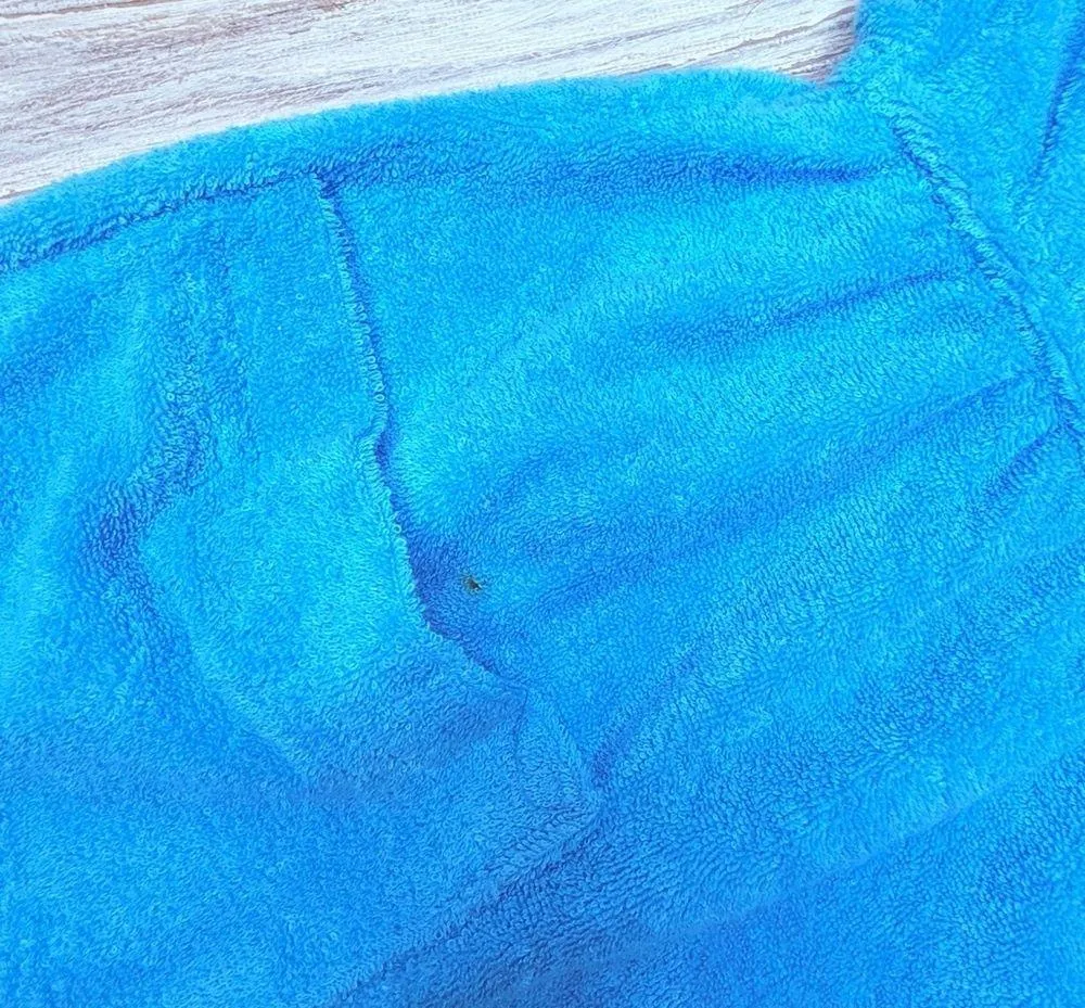 Vintage vanity fair Terry cloth one piece jumper romper tube top beach bath pool Blue Size 18 - Image 2