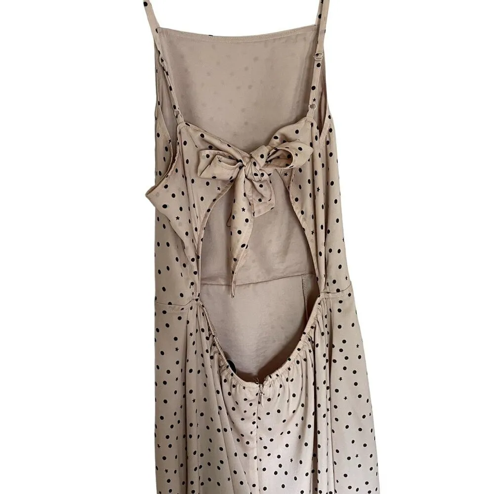 Koshe Klass Express tan beige maxi dress cutout flowy formal style stunning Size XS - Image 5