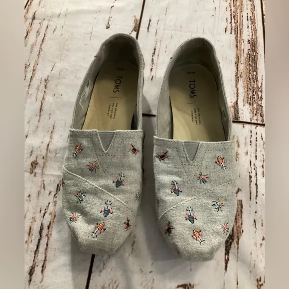 TOMS BUG DRIZZLE EMBROIDERED SLIP ON SHOES - Image 2