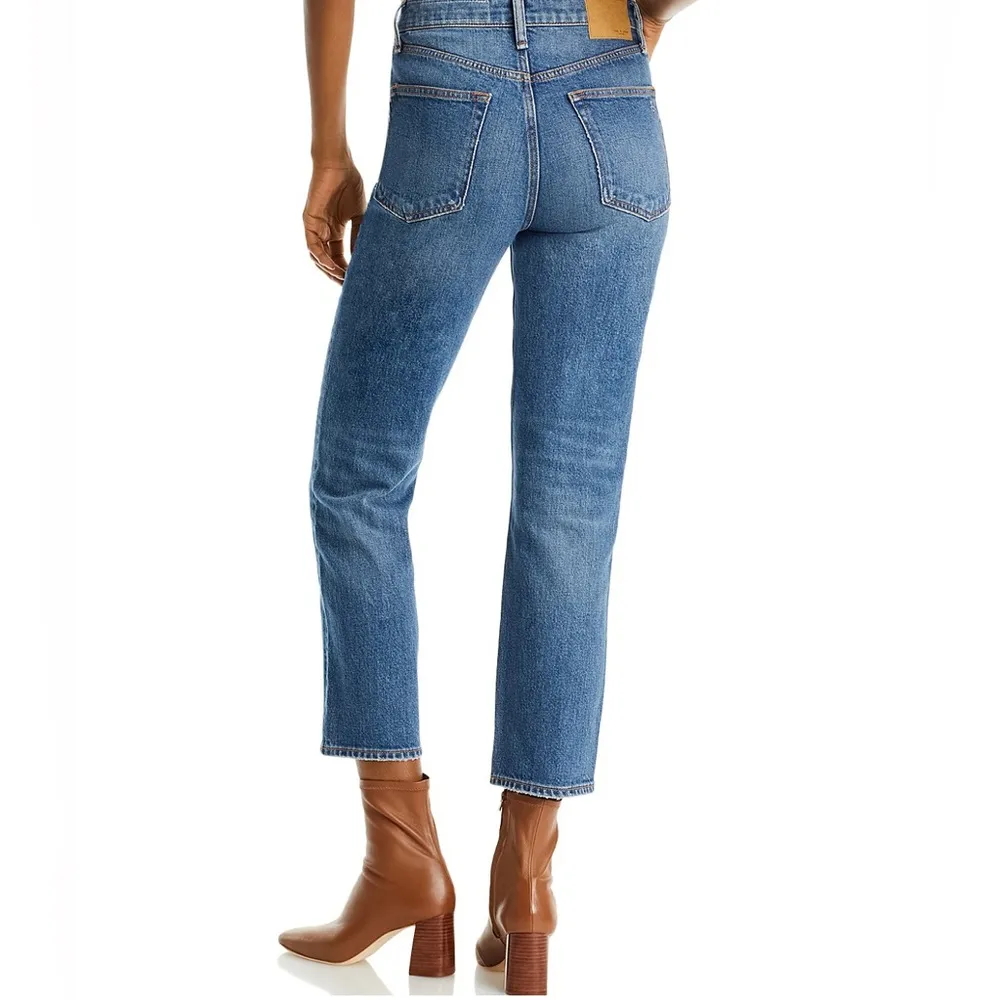 Rag & Bone Nina High-Rise Ankle Slim Straight Cigarette Jeans, Size 33 New w/Tag - Image 3