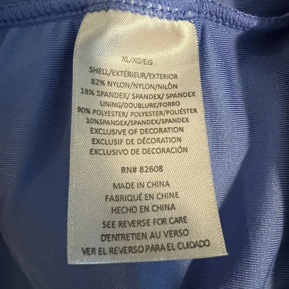 Free Country Skort XL Golf Tennis Pickleball Nylon Gray Blue - Image 4