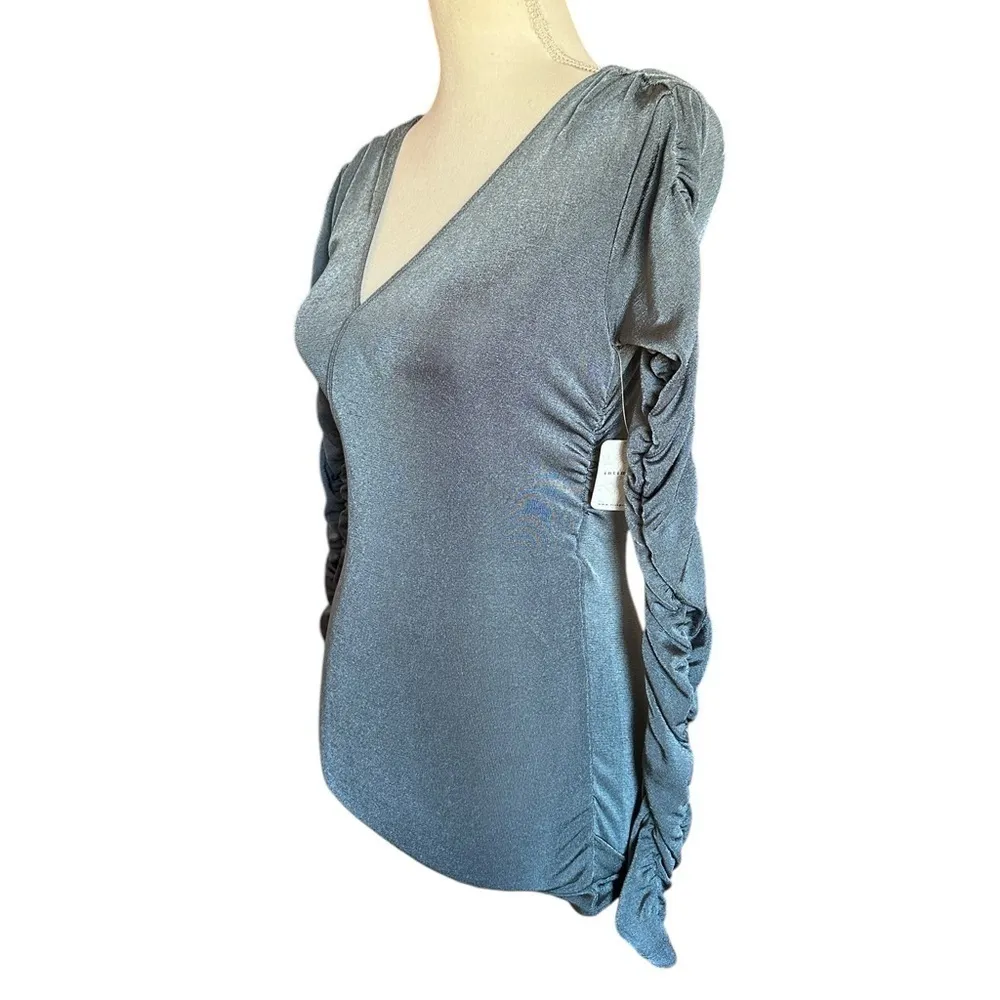 #31  NWT Free People Reya Bodysuit in Storm Water - Image 6