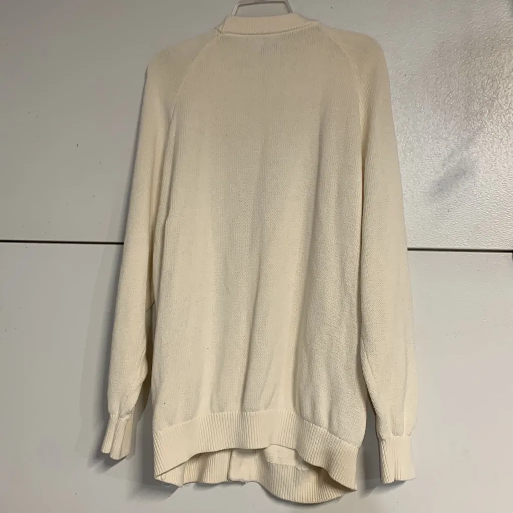 Aritzia  TNA BARRY BUTTON CARDIGAN SWEATER CREAM/IVORY LARGE - Image 6