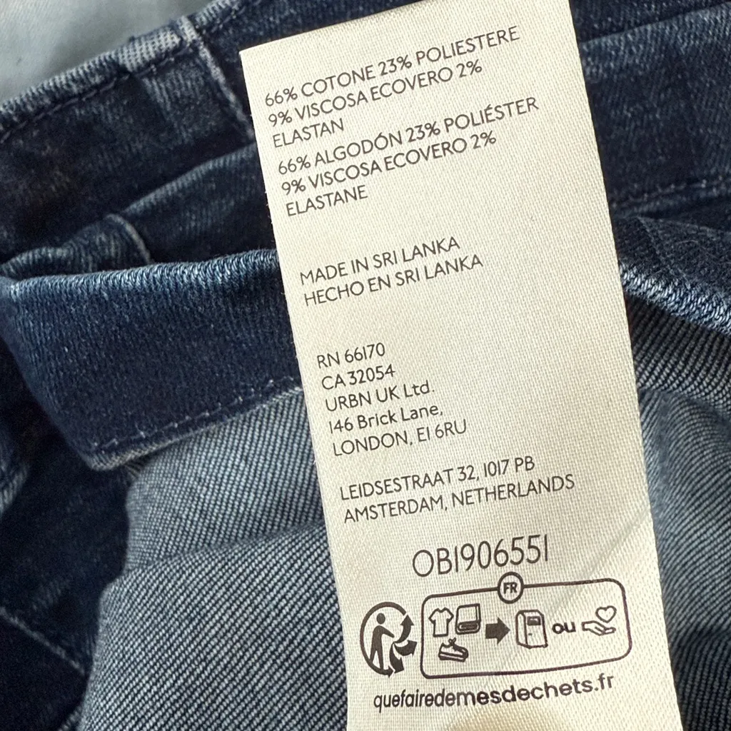 Anthropologie Pilcro Long Stretch Denim Midi Jean Skirt W1894 Sz 8 - Image 9