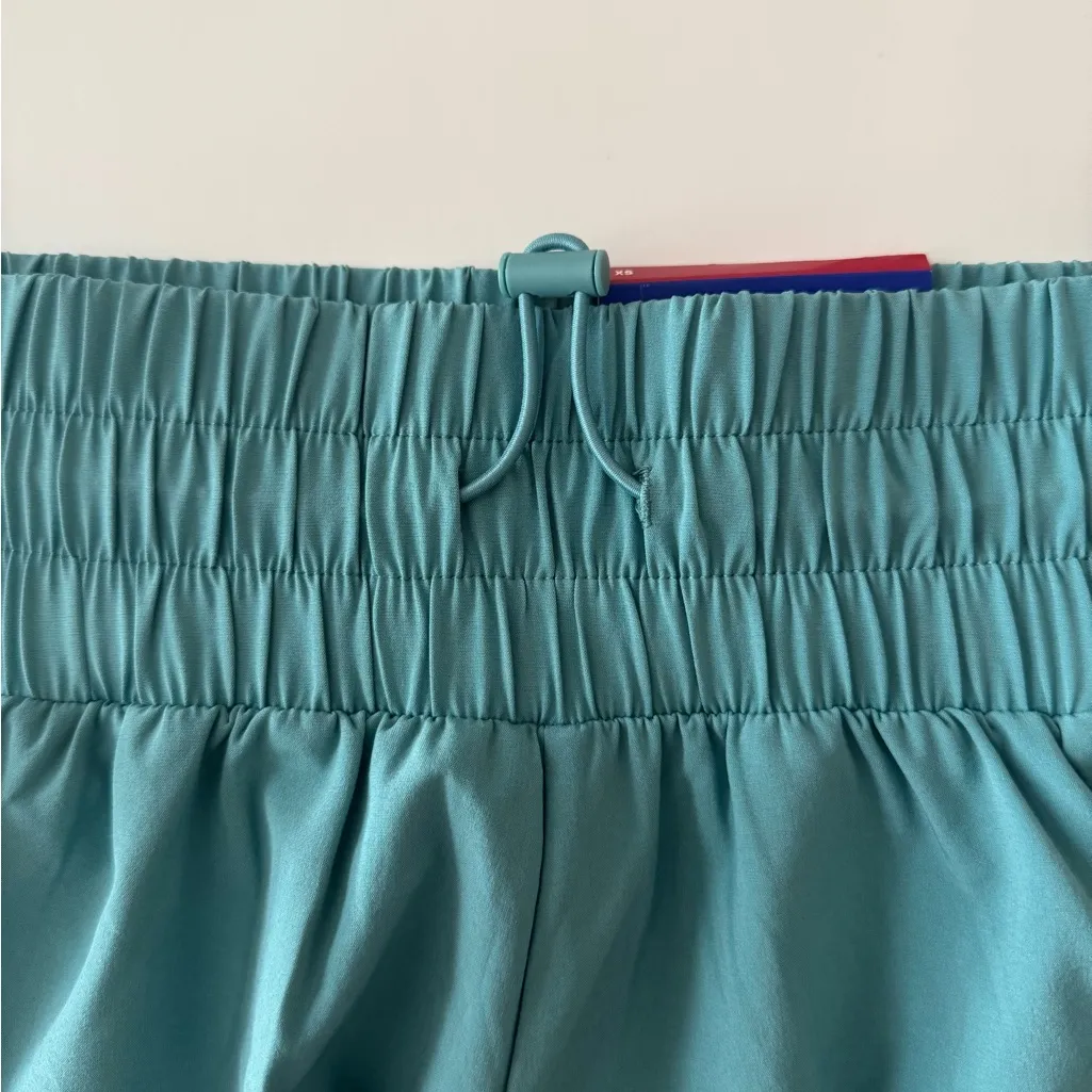 JoyLab Women’s Double Layer High Rise Athletic Shorts NWT Size XS Teal Green - Image 3