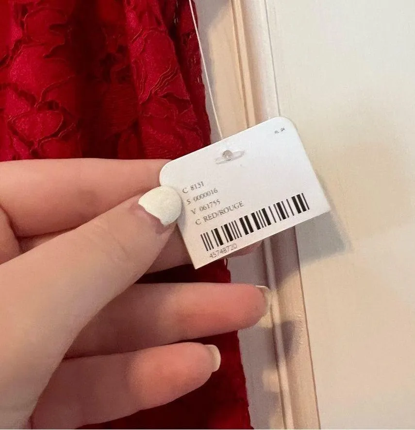 NWT Saylor x Free People Red Cherie Lace Mini Dress Size Large - Image 7