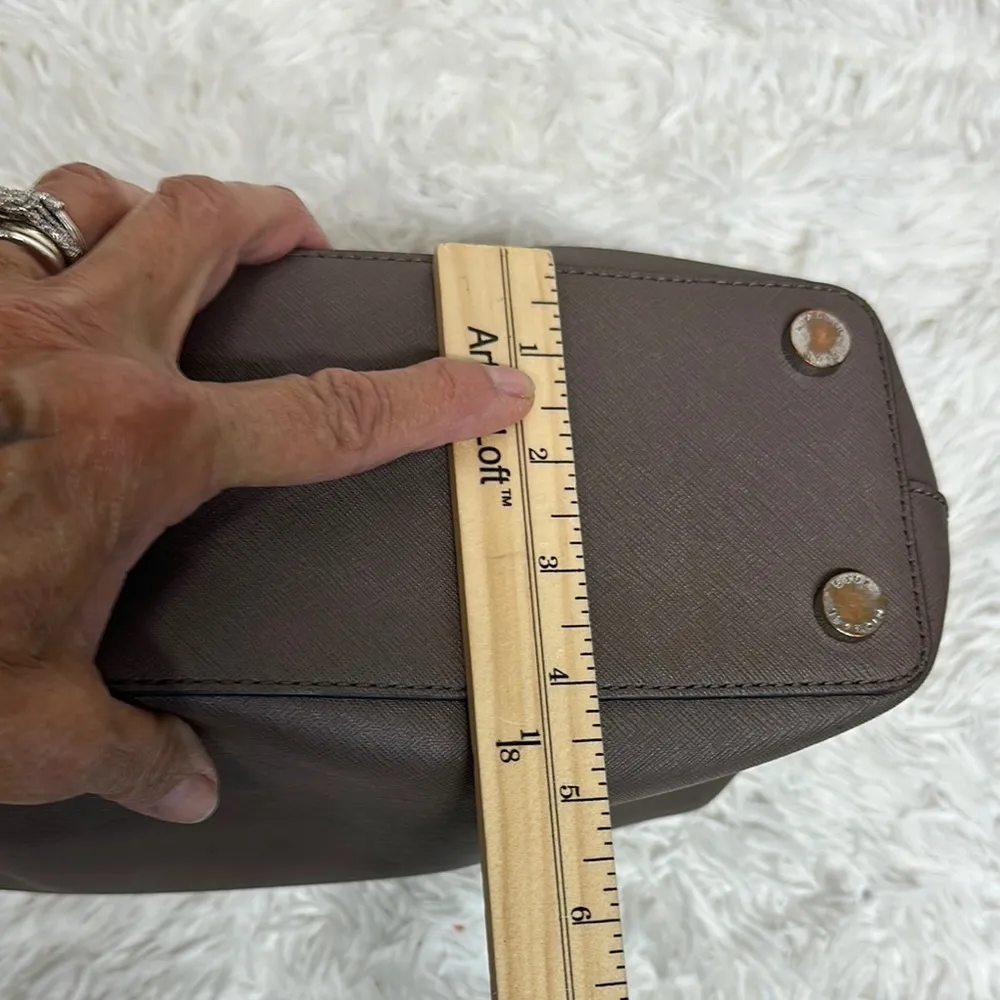 Michael Kors Brown Satchel Saffiano Leather - Image 15