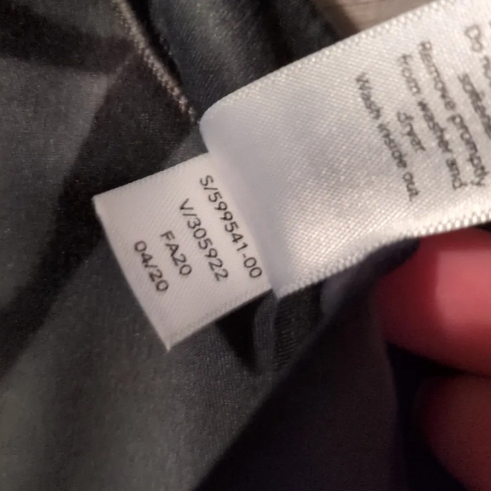 Athleta Zebra Anthracite Grey Salutation Stash Pocket 7/8 Tight Size LT - Image 7