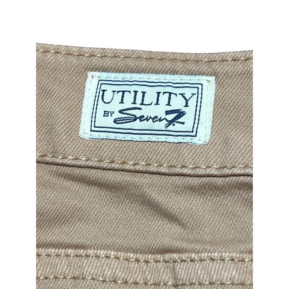 Seven7 Seven 7 Utility Ankle Skinny Jeans Pants Size 16 Khaki Tan - Image 4