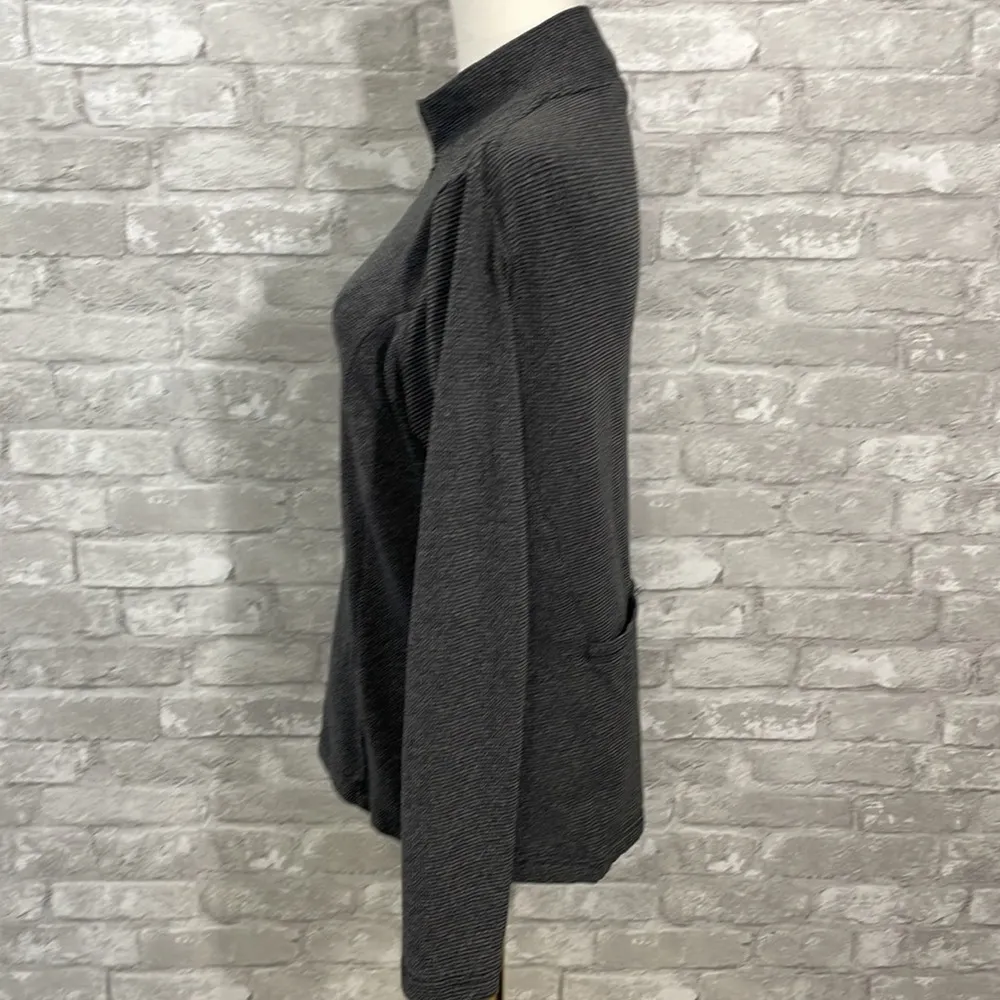 REI Bikers 1/2 zip Pullover Black Size M - Image 3