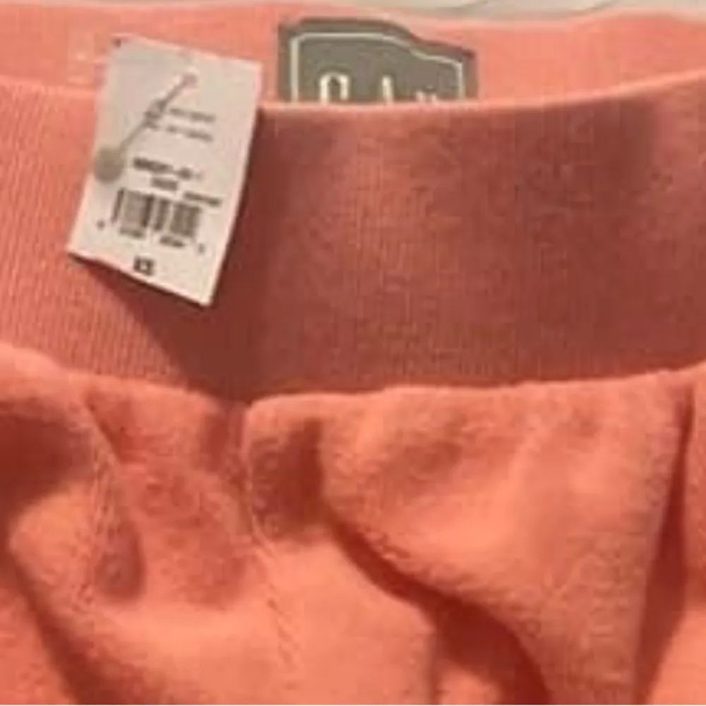 XS High Rise Towel Terry Shorts NWT Orange Coral - Image 6