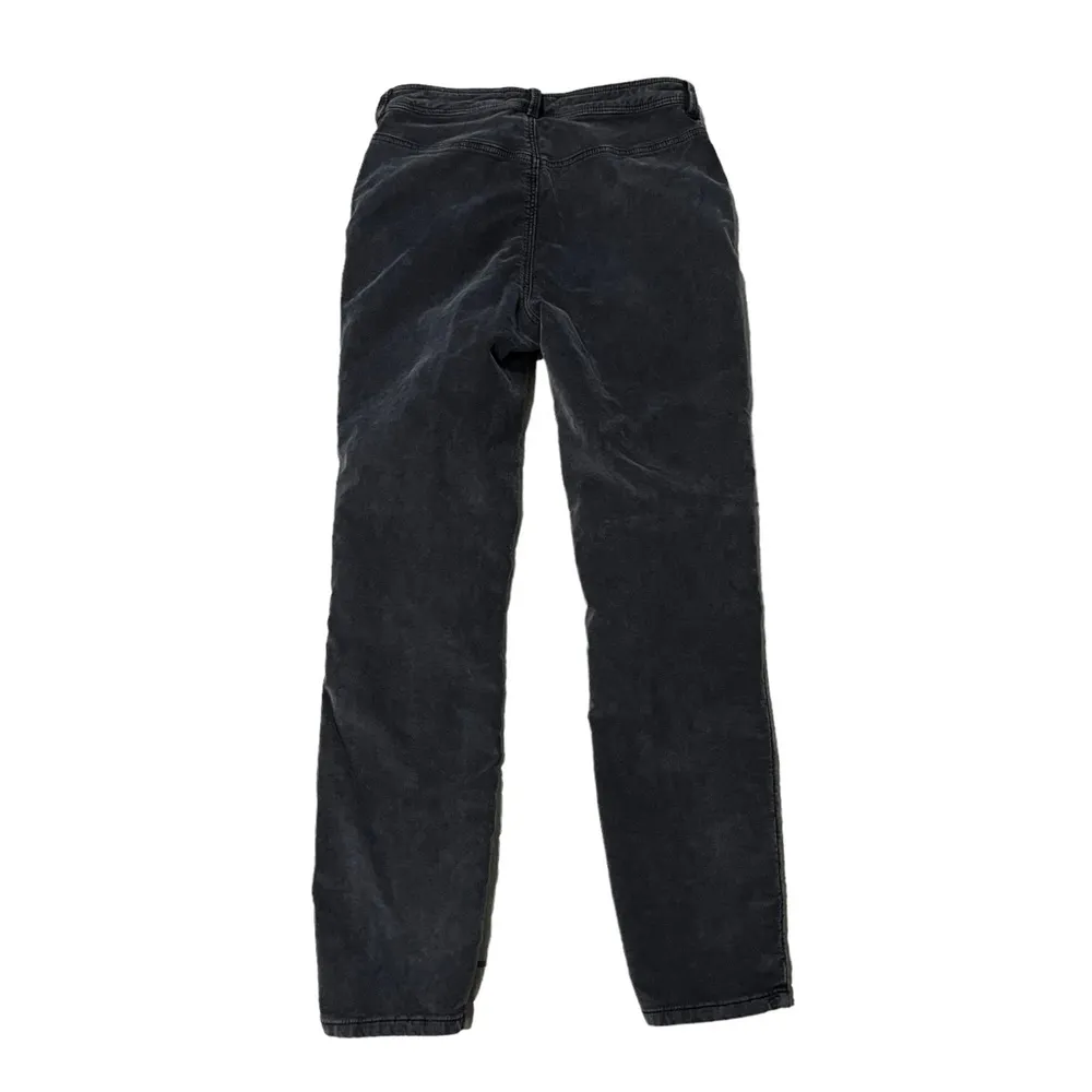 Free People Fine Line Straight Leg Crop Gray Black Corduroy Jeans - Image 7