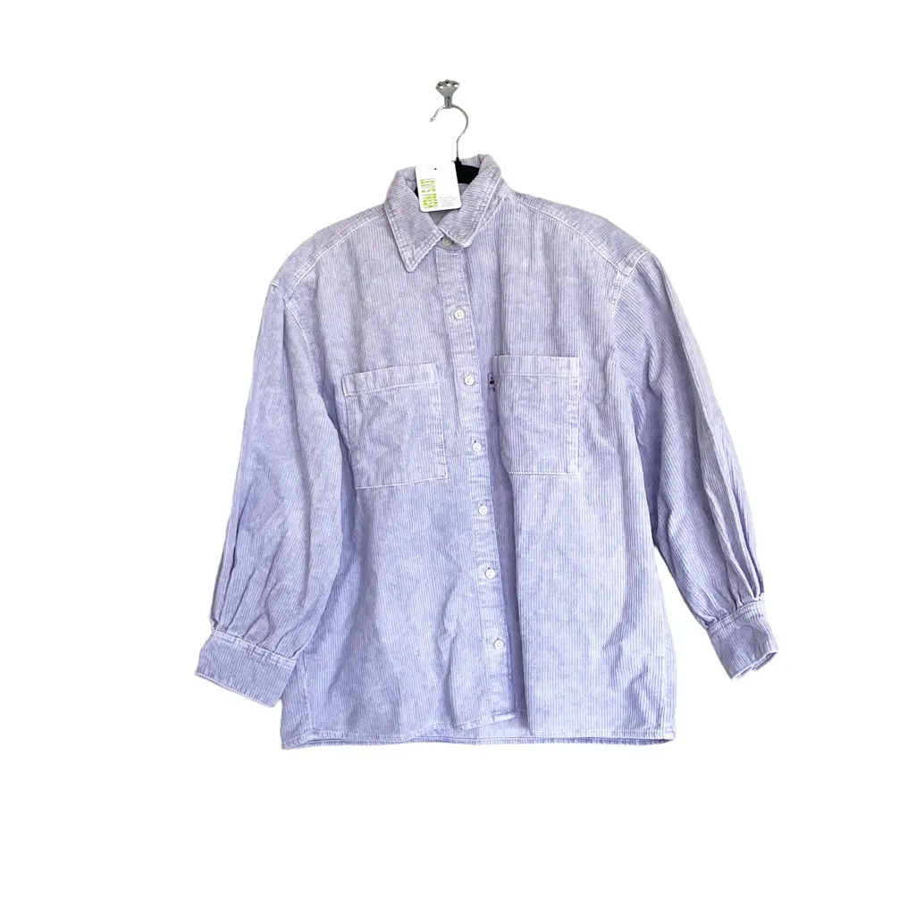 NWT LEVI'S - JOVI RELAXED SHIRT IN PURPLE GARMENT DYE - Image 11