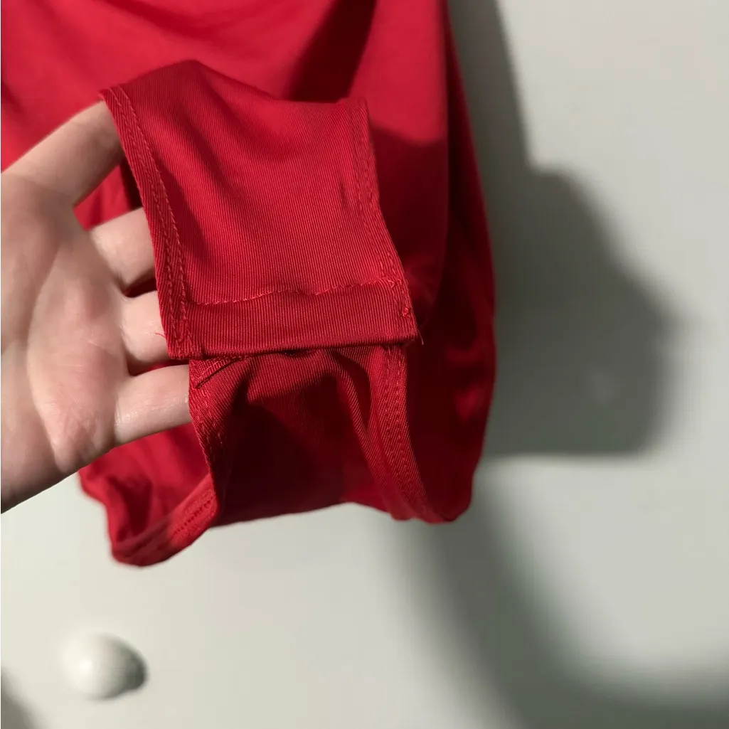 SheIn NWOT  Red Backless Bodysuit - Image 4