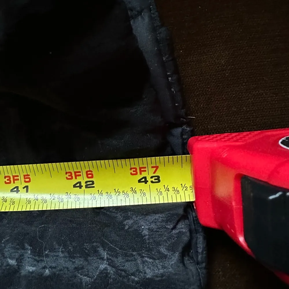 J.  Black Vintage Long Puffer Coat W Duck Down. Has Zipper & Buttons SZ S - Image 13