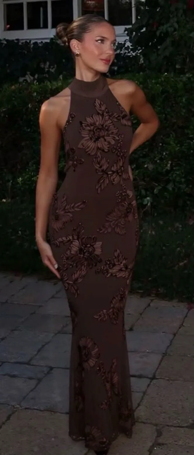 New Brown Embroidered Dress - $40 New With Tags - From Heather