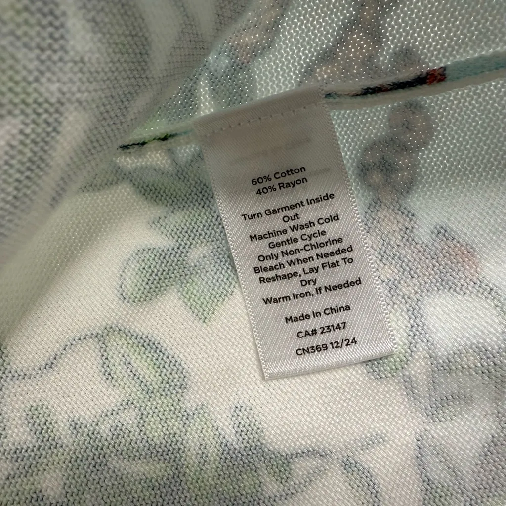 Talbots Butterfly Garden Cardigan Sweater – Size Small - Image 5