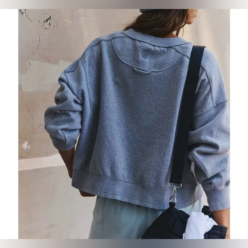 NWT Free People FP Movement Intercept Pullover - Heather grey - XL - Image 5