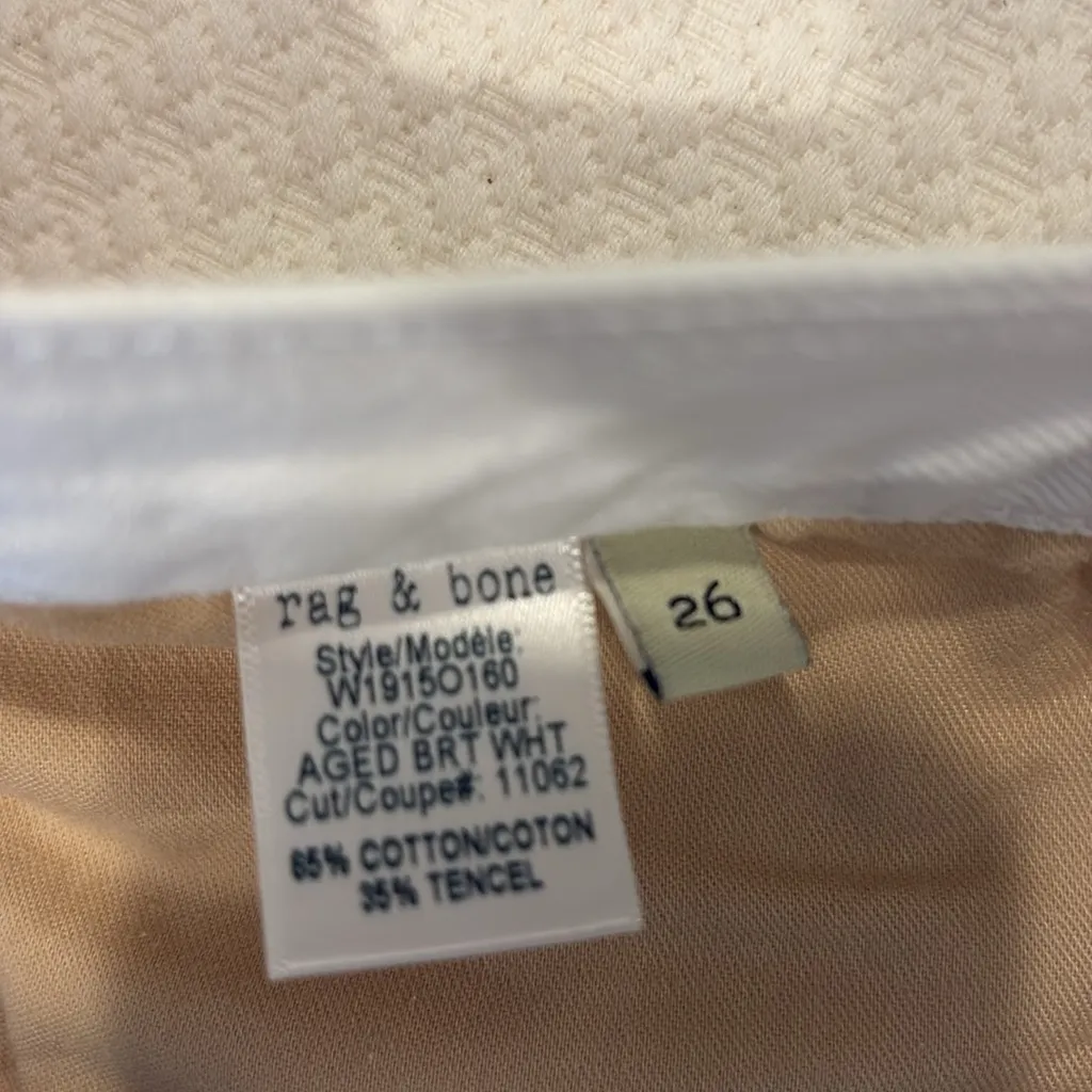 Rag & Bone White Jean Shorts - Image 6