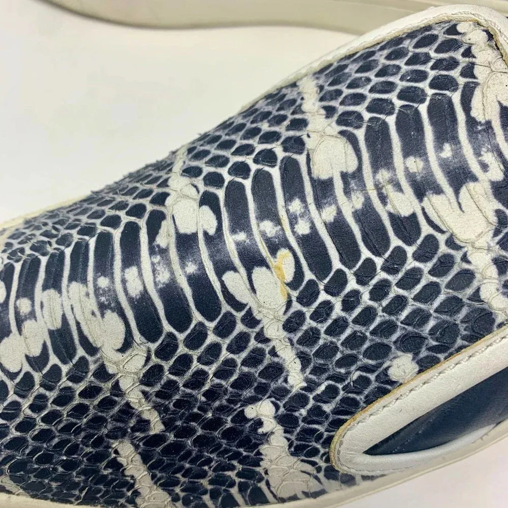 Vince Banler Snake-Embossed Leather Skate‎ Shoe - Image 10