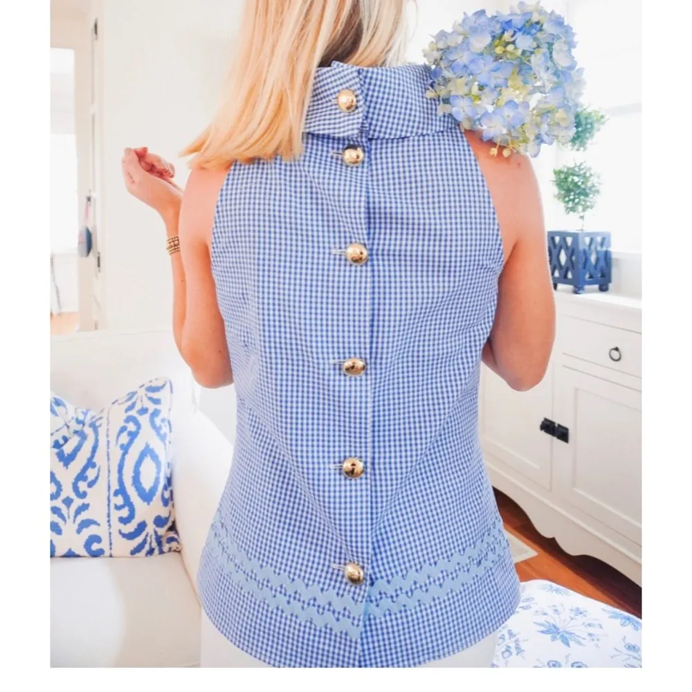 STS Sail to Sable gingham blue and white size XXS navy style - Image 3