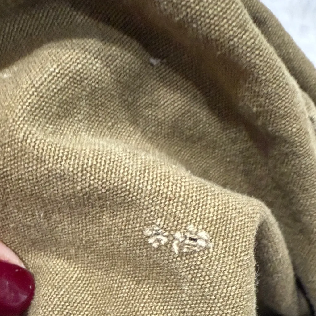 A.P.C. Khaki Canvas Tote Bag Green - Image 10