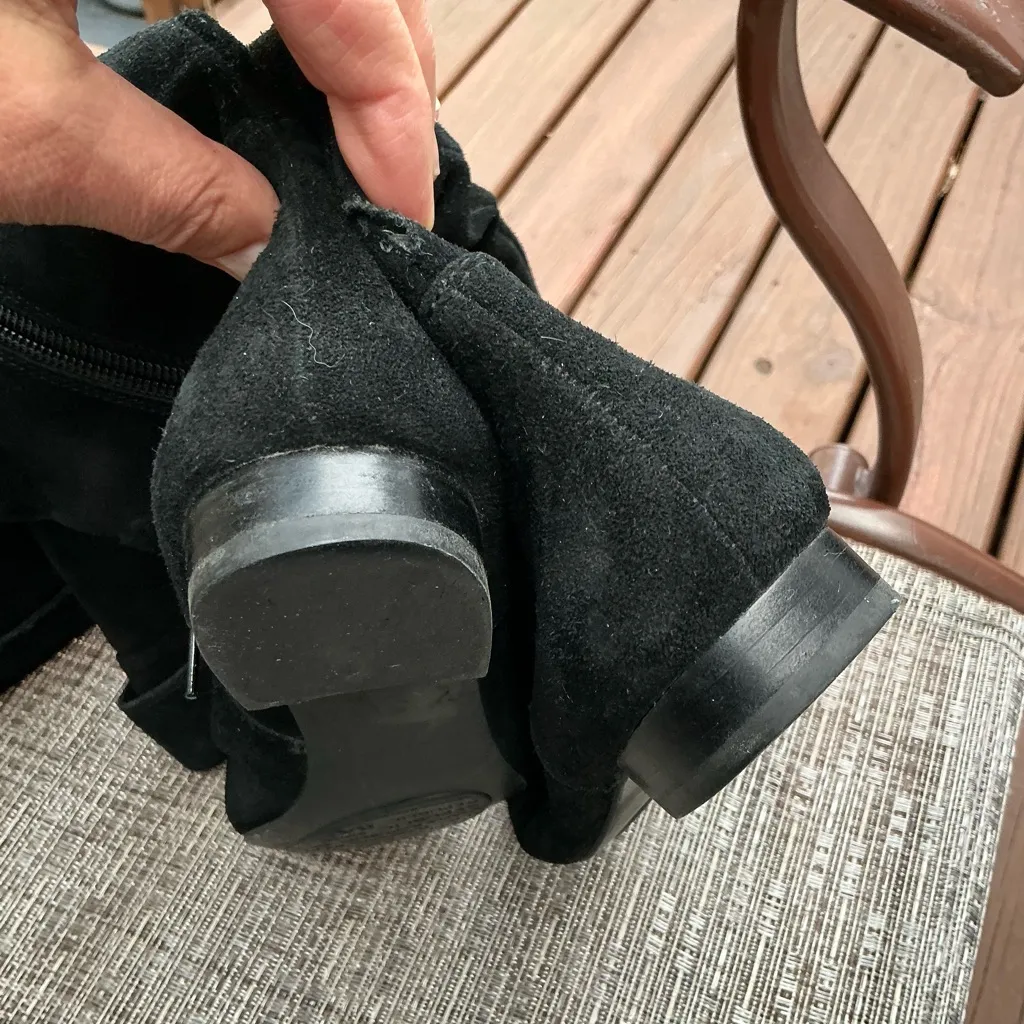 Suede leather pull on boots 🖤🖤 - Image 8