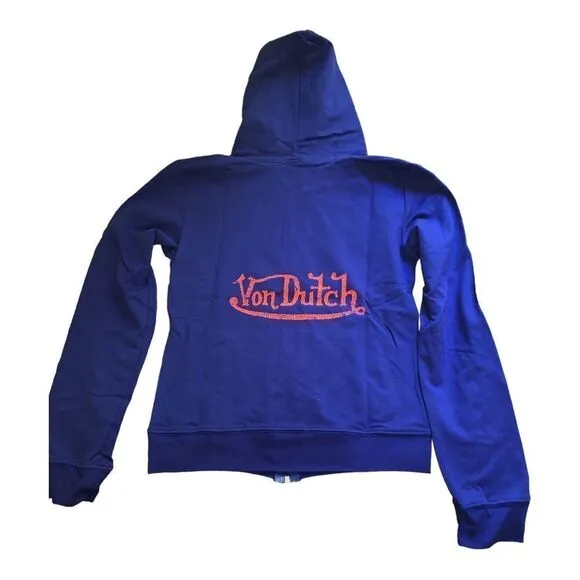 Von Dutch Y2k zip up hoodie - Image 2