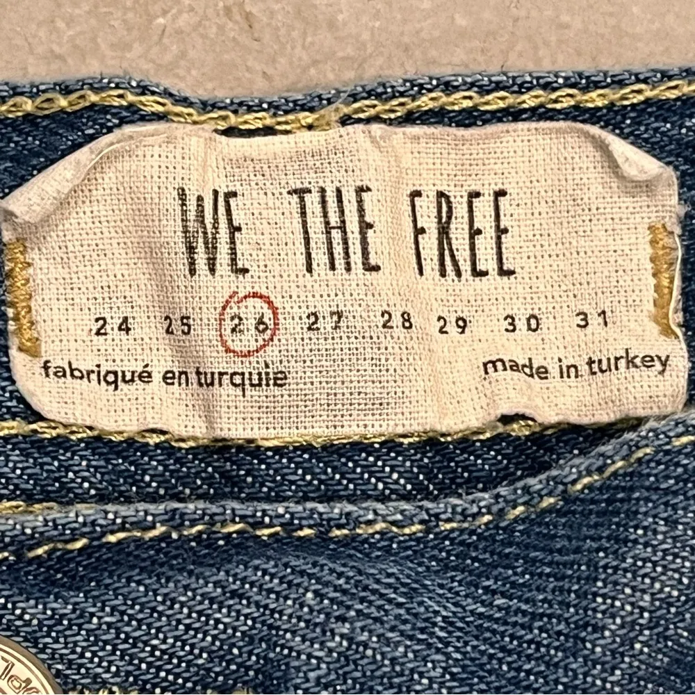 Free People We The Free Maggie Mid Rise Straight Jeans In Sequoia Blue Size 26 - Image 9