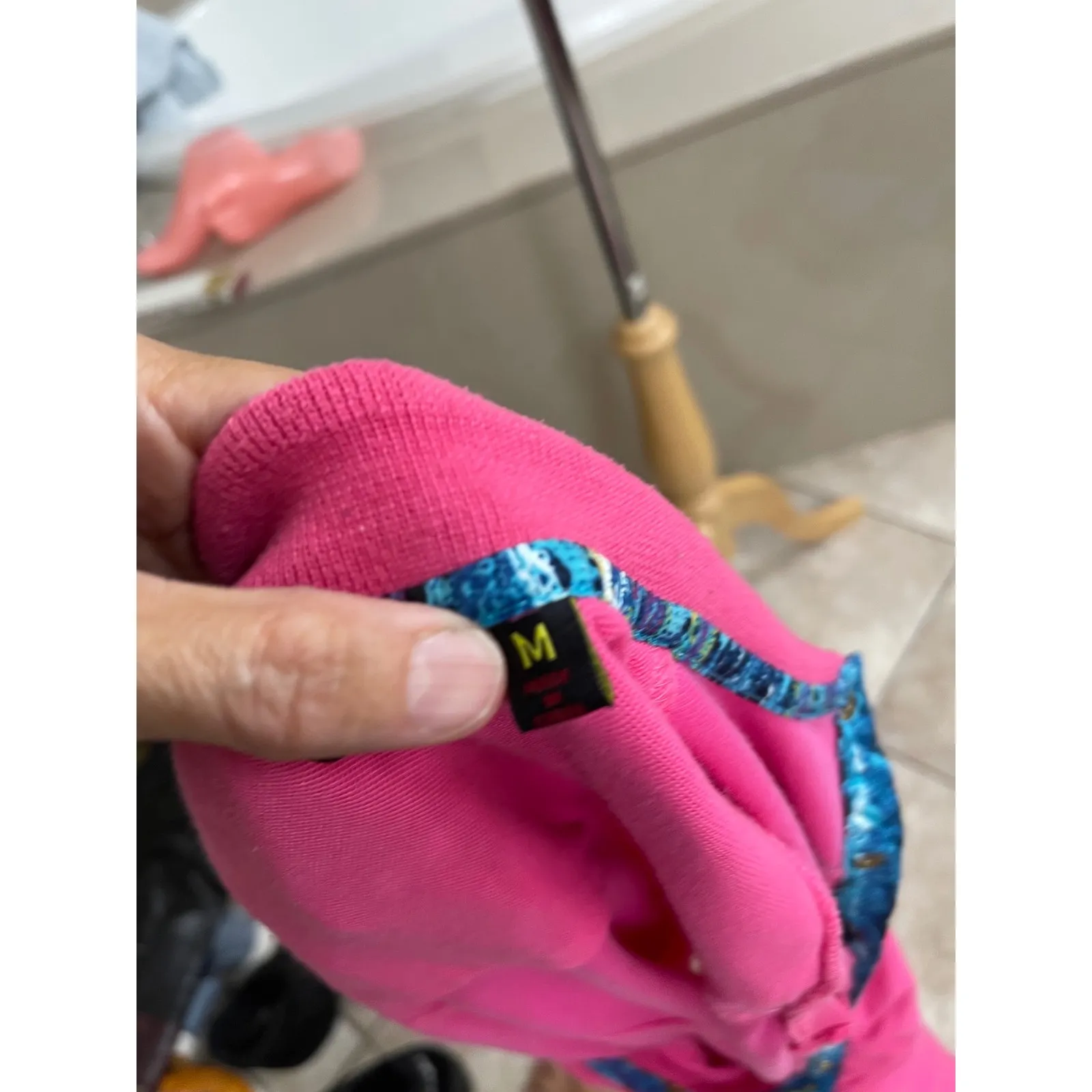 COOGI WOMANS DRESS Sz medium pink retro sleeveless - Image 5