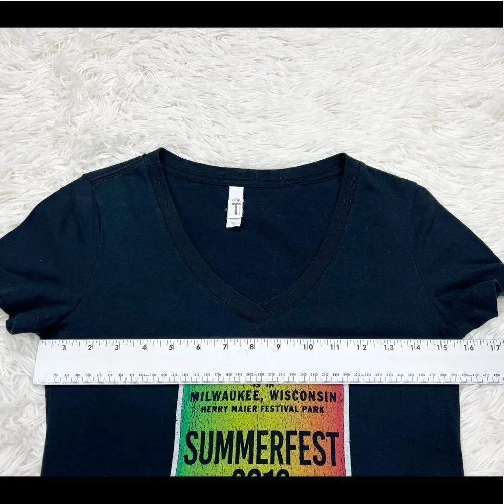 Summerfest 2016 Black Concert Slim Fit V - Image 4