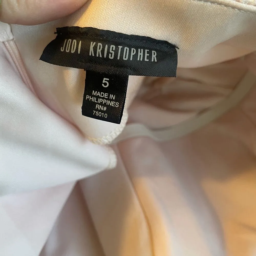 Jodi Kristopher strapless snakeskin print formal dress - Image 3