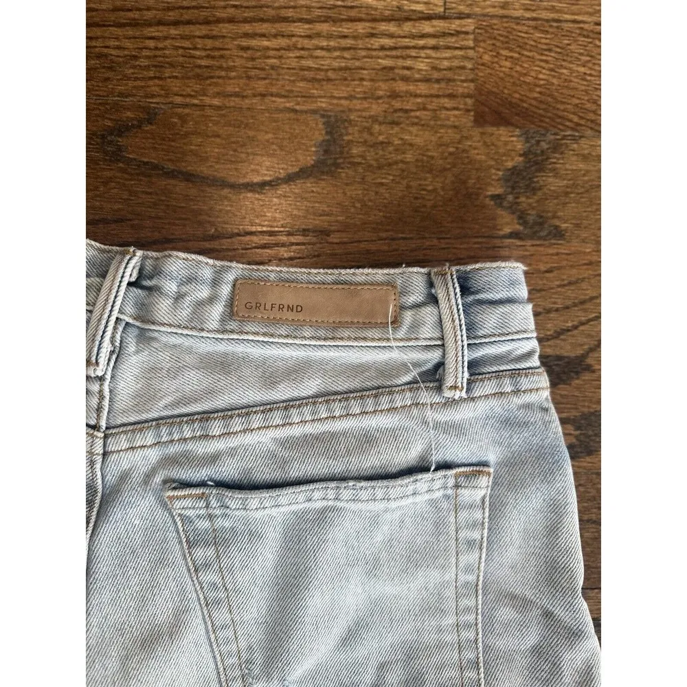 GRLFRND Helena Short in Kiki Womens Size 25 Light-wash Distressed Jean G0800 - Image 10
