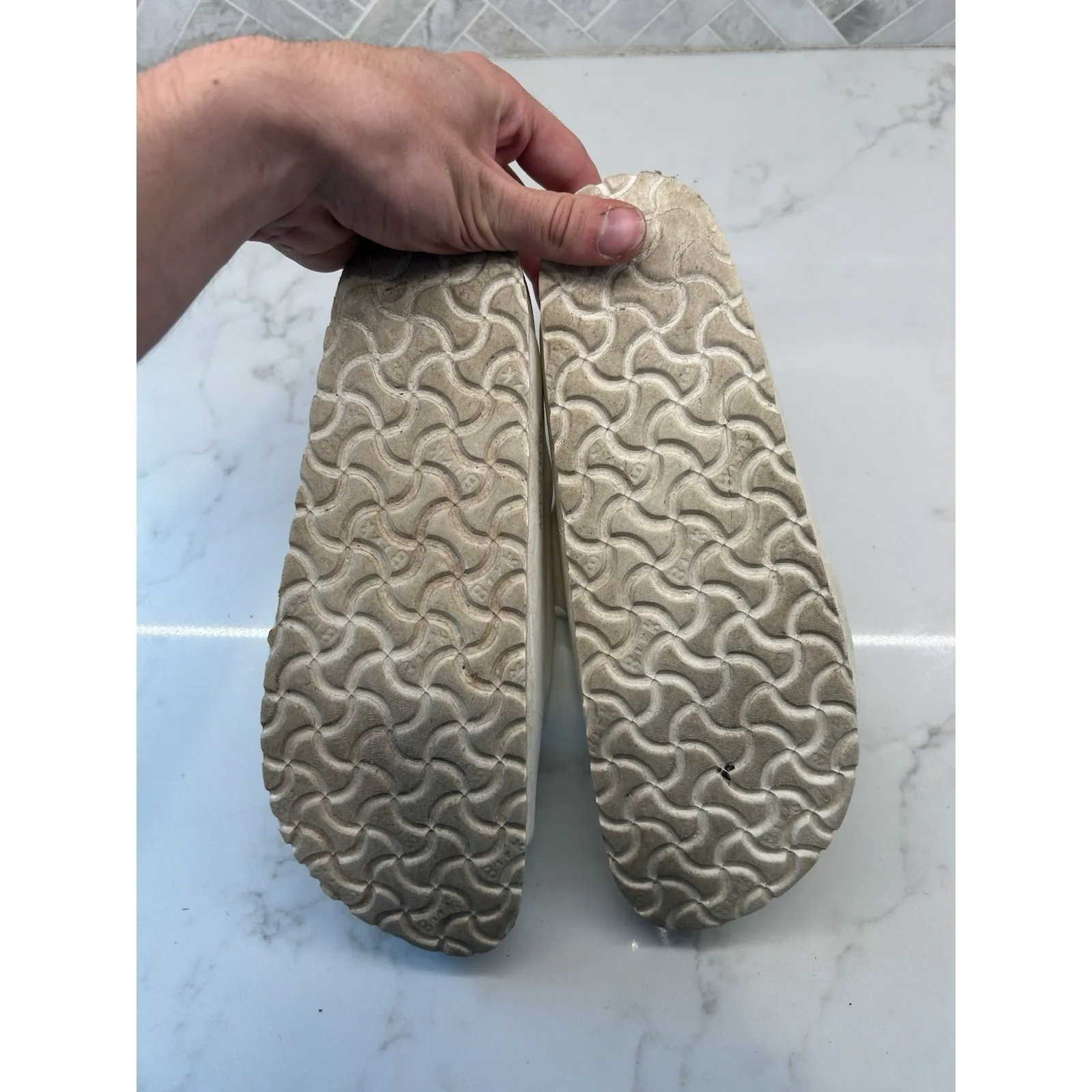 Birkenstock Arizona White Eva Slides Slip‎ On Sandals Womens 10-10.5 Size 41 - Image 5